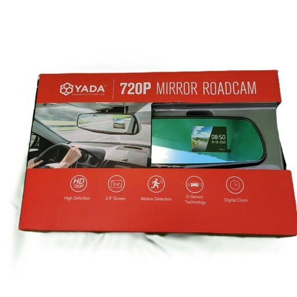 Yada RoadCam 720P Mirror Camera 120-Degree Wide Angle Lens G-Sensor Technology - Picture 5 of 12